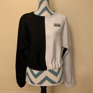 Adidas black and white pullover